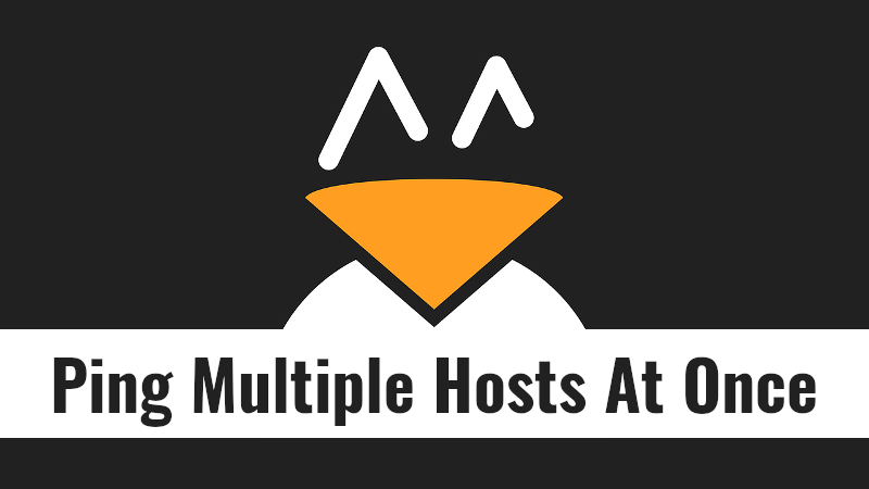 Ping Multiple Hosts At Once