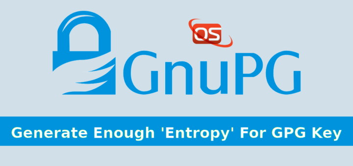 Generate Enough 'Entropy' For GPG Key Generation Process