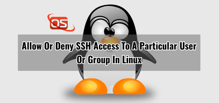 Allow Or Deny SSH Access