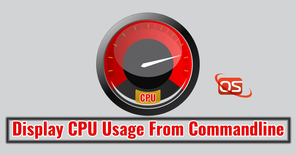 Display CPU Usage From Commandline