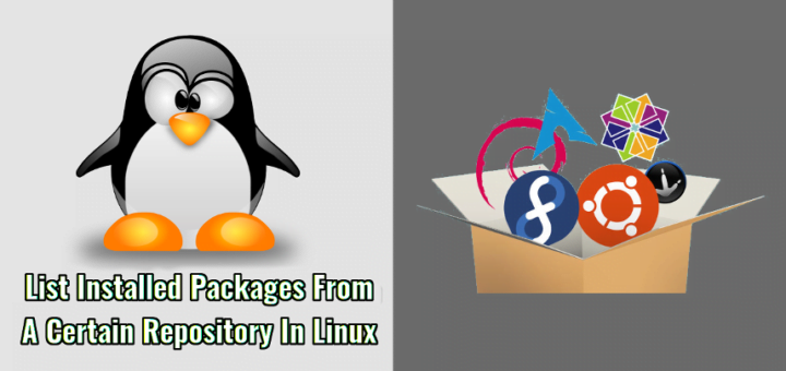 List Installed Packages From A Certain Repository