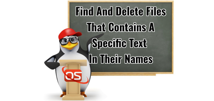 Find And Delete Files That Contains A Specific Text In Their Names
