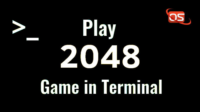 Play 2048 Game In Terminal