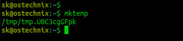 How To Create temporary file using mktemp command in Linux