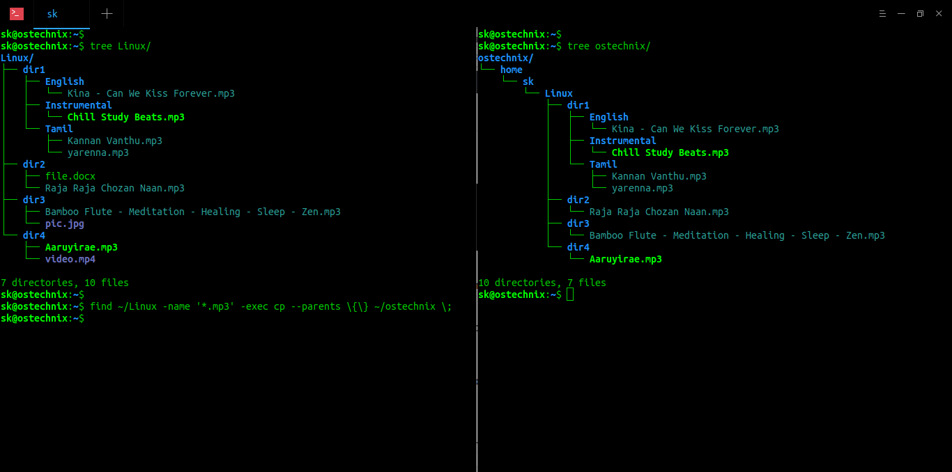 Copy Specific File Types While Keeping Directory Structure In Linux