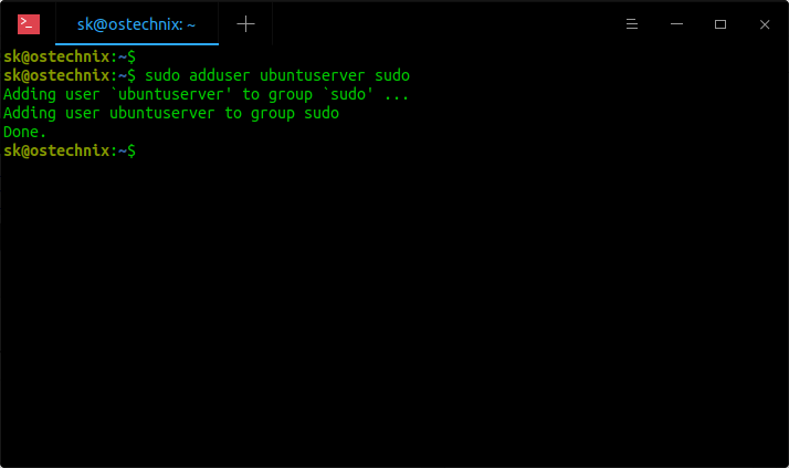 ubuntu add user to sudo group ubuntu add user to sudo group